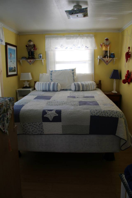Master Bedroom in the Blue Pearl Cottage Saco ME